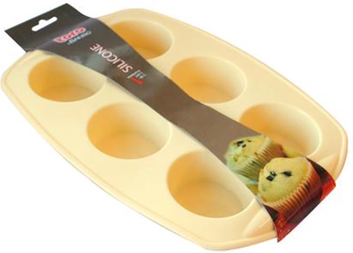 Molde de silicona para muffins TORO 6 uds 30 × 21 cm