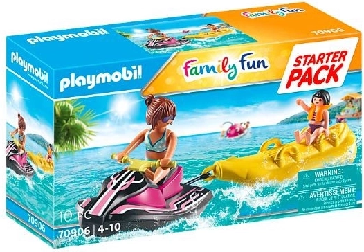 Pack de inicio Playmobil Family Fun: moto de agua con lancha banana