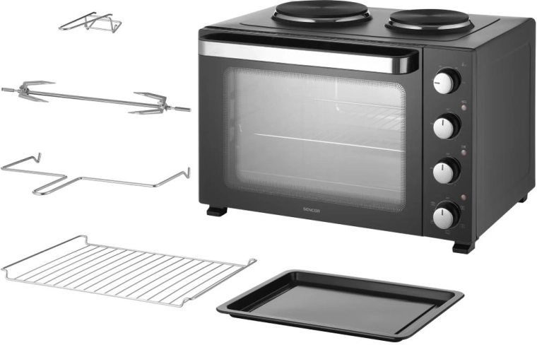 Horno eléctrico con placas Sencor SEO 4800BK