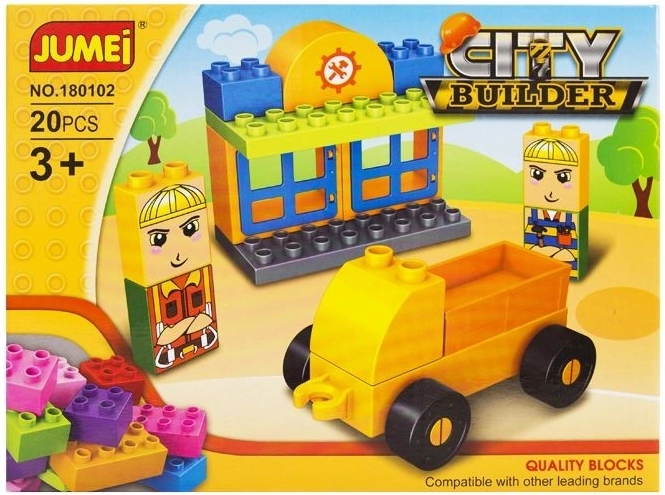 Juego de construcción Jumei City builder ciudad – construcción, 20 piezas, 26 × 19 cm - 1 pieza