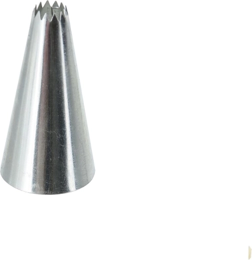 Boquilla decoradora de acero inoxidable con 12 puntas (estrella) - 1 ud