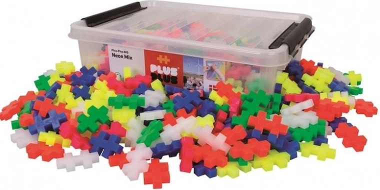 Set de construcción PLUS-PLUS BIG neón, 200 piezas