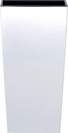 Maceta Urbi Square Matt con inserto 14 cm – blanca