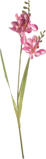 Flor artificial de fresia rosa 54 cm