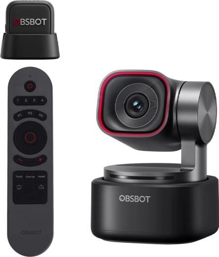 Cámara web OBSBOT Tiny 3 MIC Combo con control remoto y micrófono inalámbrico