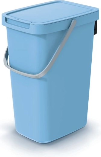 Cubo de basura Systema Q Collect de 12 l, azul claro