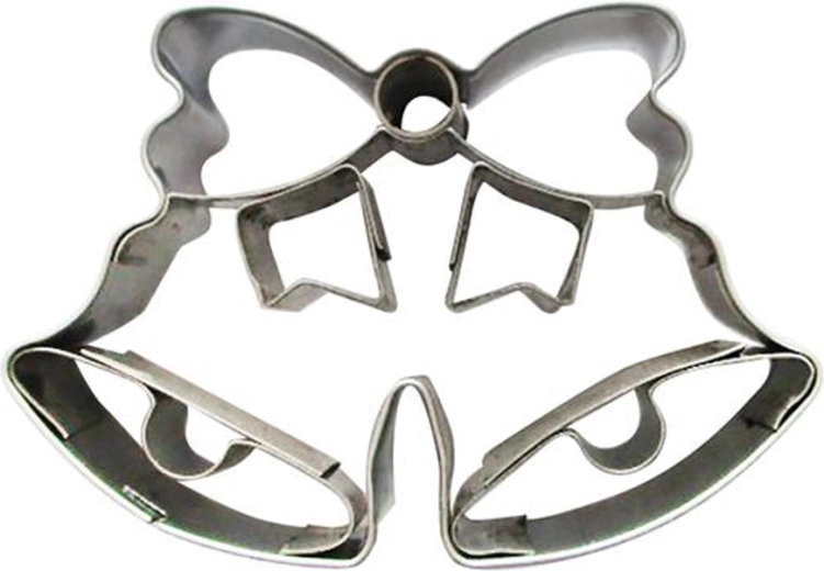 Cortador de galletas con sello Toro campanas 6 cm
