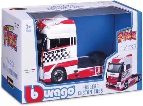 Camión tractor Bburago Street Fire Toyo Tires a escala 1:43