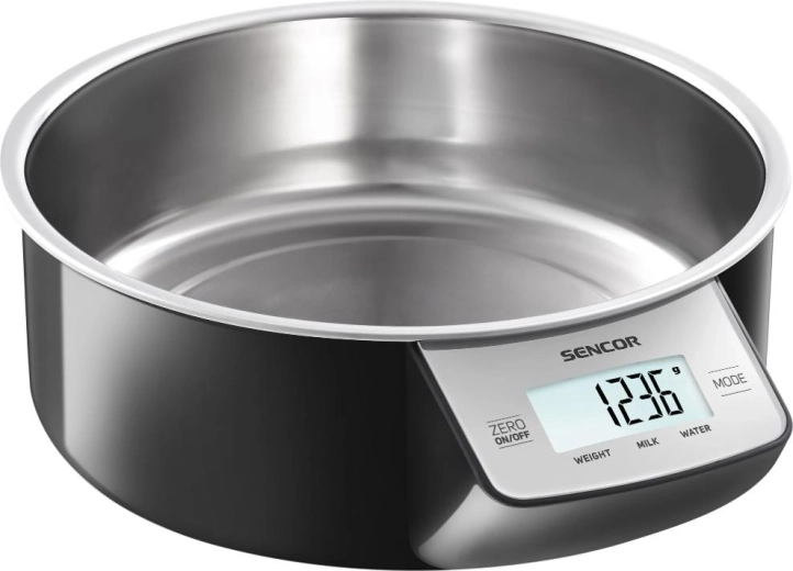 Báscula de cocina Sencor con cuenco de acero inoxidable