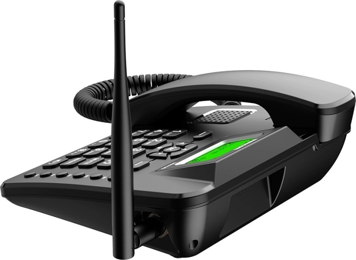 Pantalla retroiluminada y antena externa