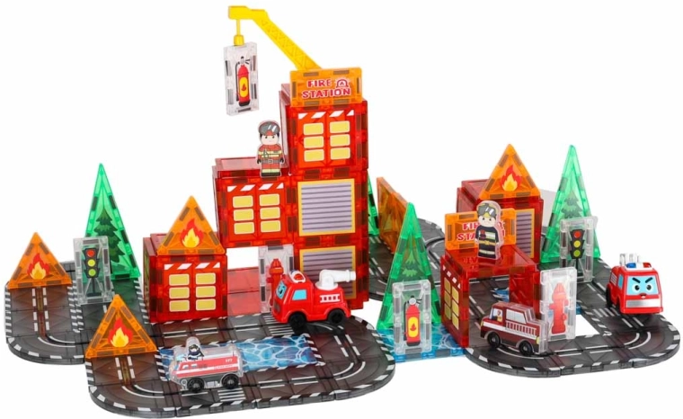 Estación de bomberos para construir y jugar