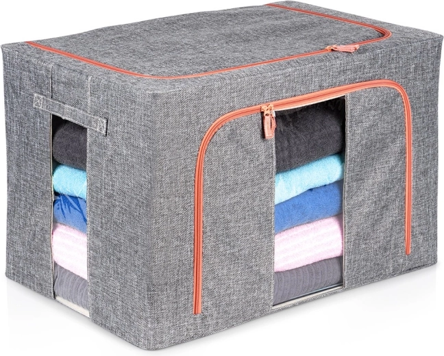 Bolsa textil de almacenamiento para ropa de cama 100 l 60 × 42 × 40 cm
