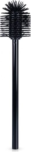 Escobilla de WC de silicona de repuesto, negra, 35 cm