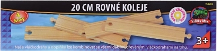 Vías rectas Vláčky Max de 20 cm - 4 uds.