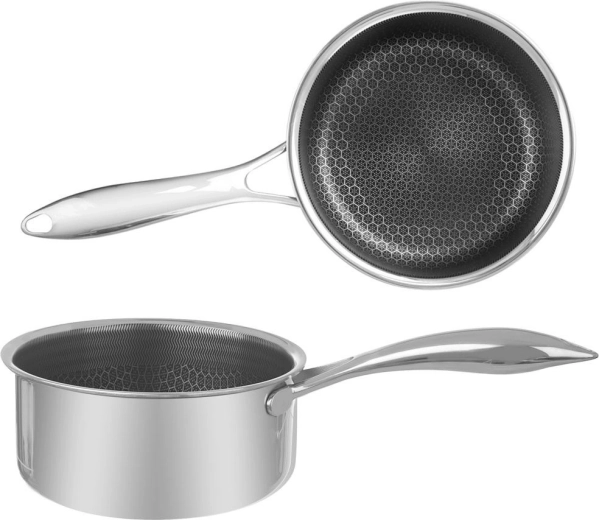 Cazo de acero inoxidable COOKCELL 16 cm, 1,5 l