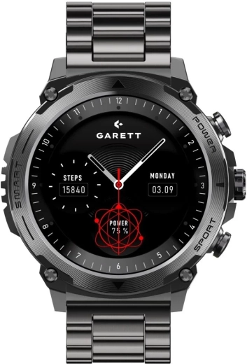 Reloj inteligente Garett Atom con correa metálica
