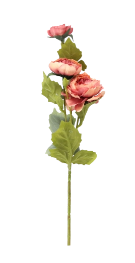 Acabado realista de flores y hojas