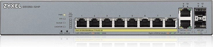 Conmutador CCTV PoE LR gestionable 130W
