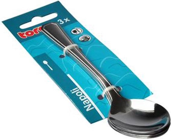 Cucharillas de té de acero inoxidable TORO Napoli, set de 3 uds