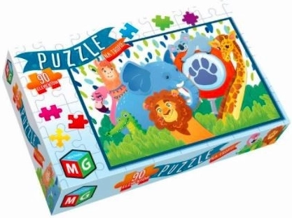 Puzzle Tras la pista 90 piezas Multigra