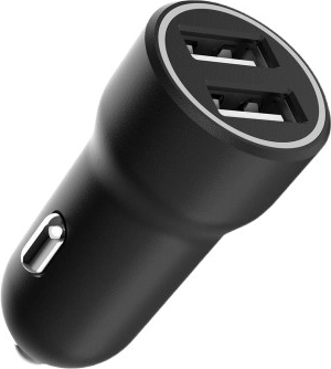 Adaptador USB dual para coche 3.1 A, negro
