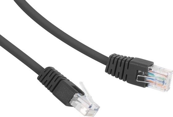 Cable patch cat 6 utp 1 m negro
