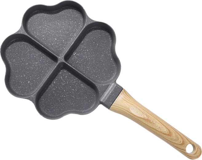 Sartén para tortitas y huevos con moldes en forma de corazón, compatible con inducción