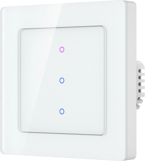 Interruptor de luz inteligente táctil Wi‑Fi Avatto, 3 canales