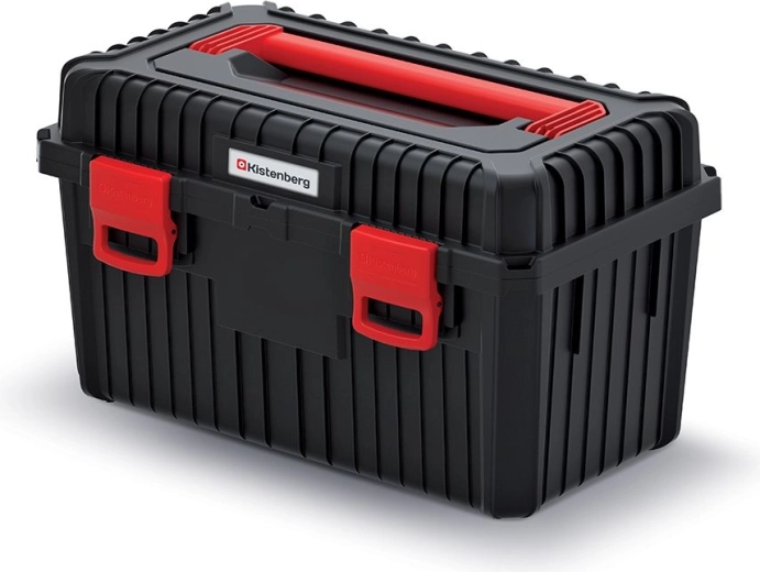 Maletín para herramientas con inserto extraíble HEAVY, 585 × 360 × 337 mm, negro