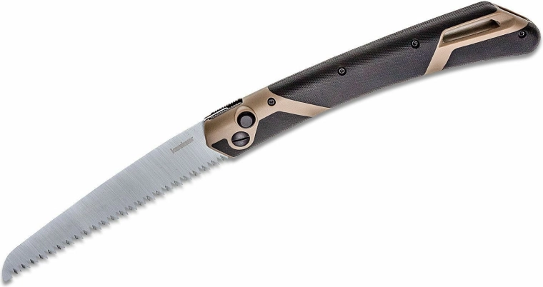 Sierra plegable Kershaw Taskmaster Saw 2, 17,8 cm, negro‑marrón