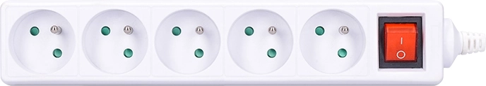 Solight base múltiple 5 tomas con interruptor