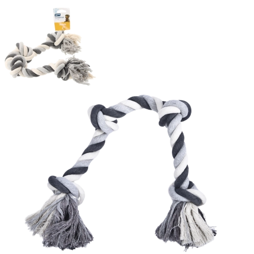 Mordedor de cuerda para perros 70 cm – juguete resistente para tirar y traer