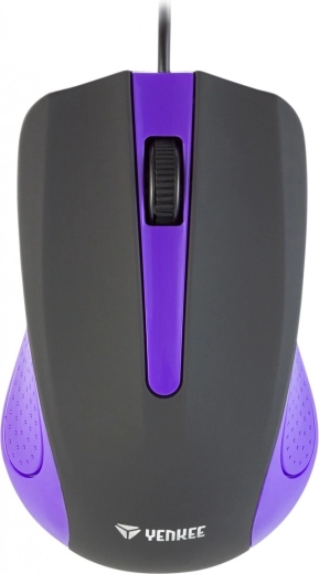 Ratón con cable USB con superficie de goma