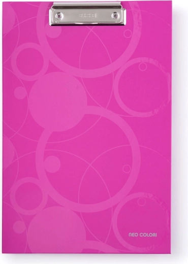 Portapapeles con clip metálico NEO COLORI rosa