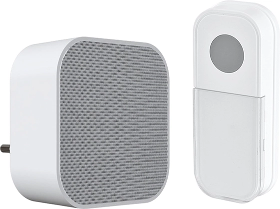Solight timbre inalámbrico para enchufe con learning code, alcance 180 m, blanco