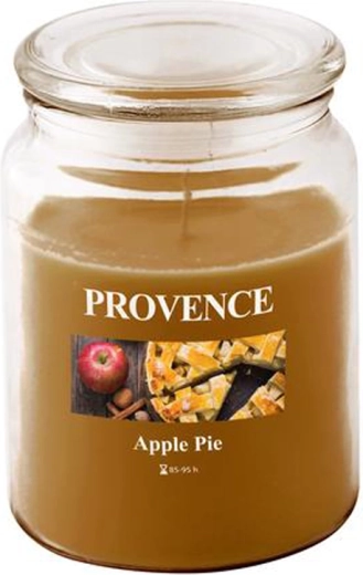 Vela aromática en vaso de vidrio PROVENCE strudel de manzana 95 horas