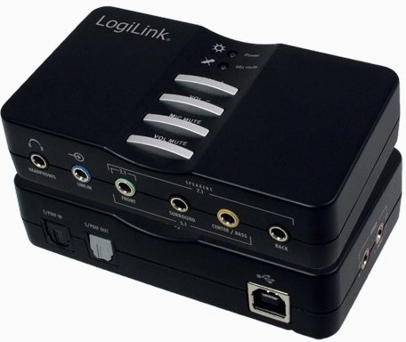 Tarjeta de sonido USB externa 7.1 con SPDIF óptico