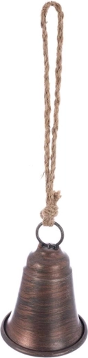 Campana colgante metálica marrón de 8 cm