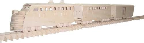 Woodcraft rompecabezas 3D de madera – tren