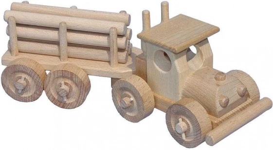 Coche de madera con troncos Ceeda Cavity