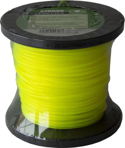 Hilo de nailon para desbrozadora 2,4 mm (redondo) 70 m amarillo