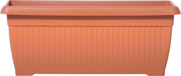 Jardinera de plástico Terra 60 cm terracota
