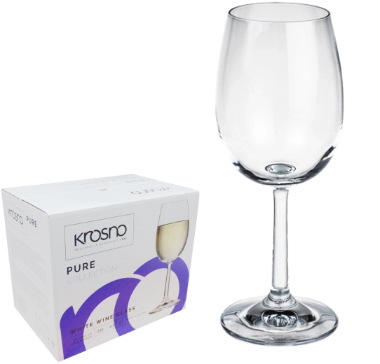 Juego de copas para vino blanco Krosno Pure 280 ml – 6 uds