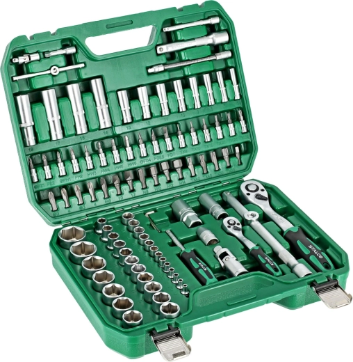 STALCO juego de llaves de vaso 1/2" + 1/4" (94 piezas)