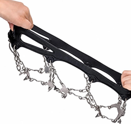 Cadenas de acero y fijación flexible