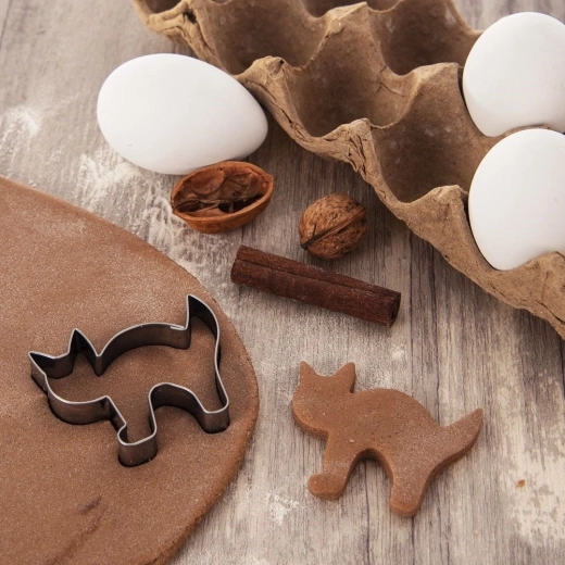 Silueta felina precisa para galletas perfectas