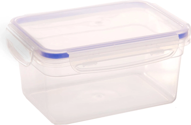 Recipiente de plástico Cadenza rectangular de 1,1 l con cierres de clic