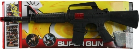 Subfusil infantil – ametralladora de plástico negra 43 cm