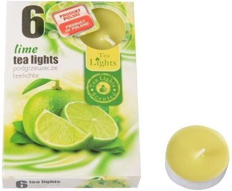 Vela aromática tipo tealight Lima 6 uds