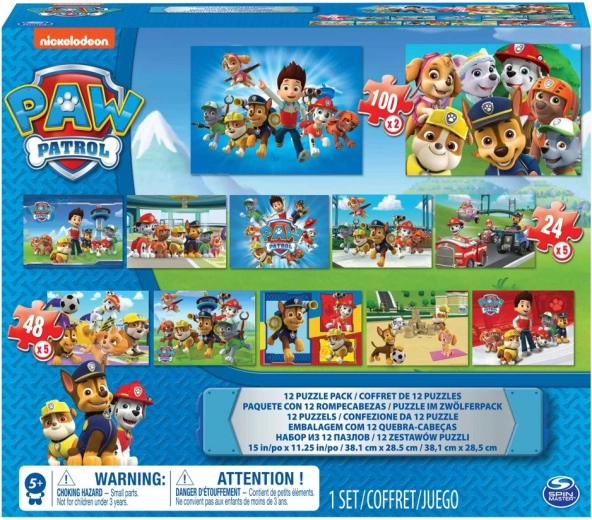 Puzzle grandes de La Patrulla Canina - 12 unidades